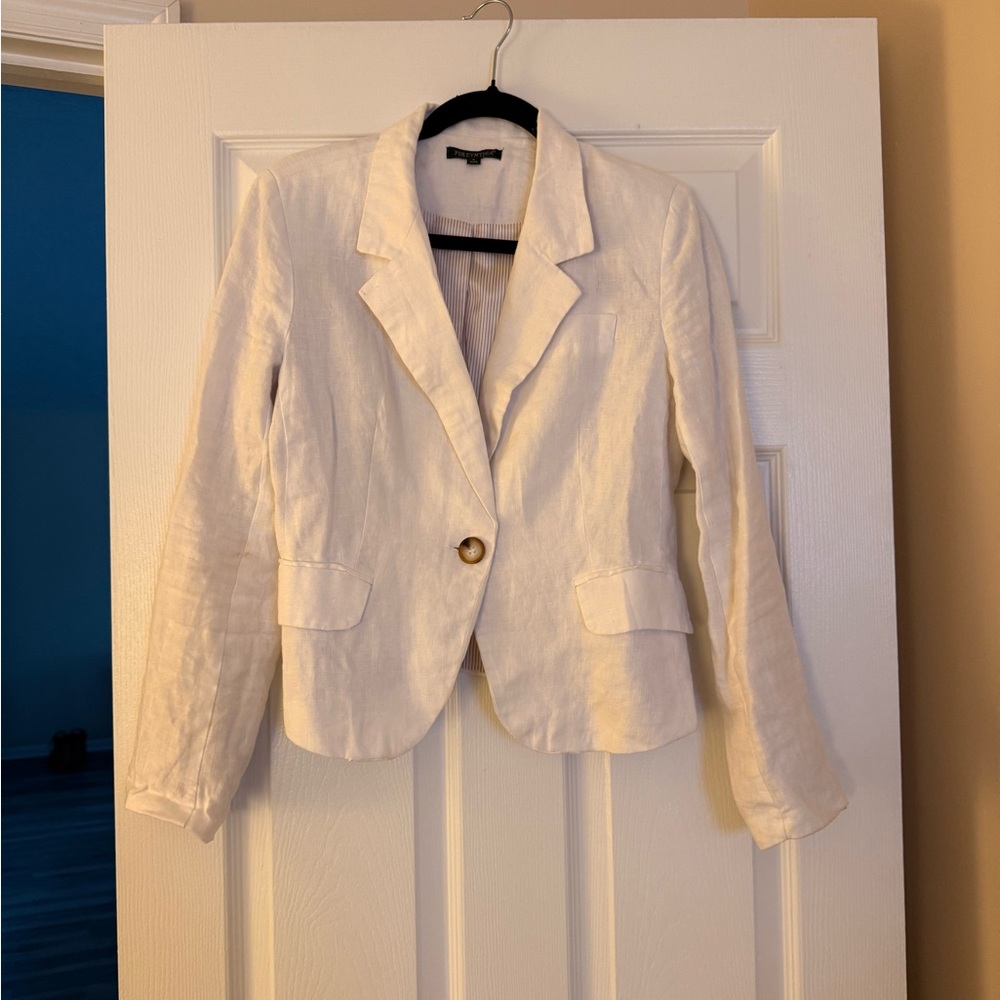 For Cynthia Light Cream Blazer